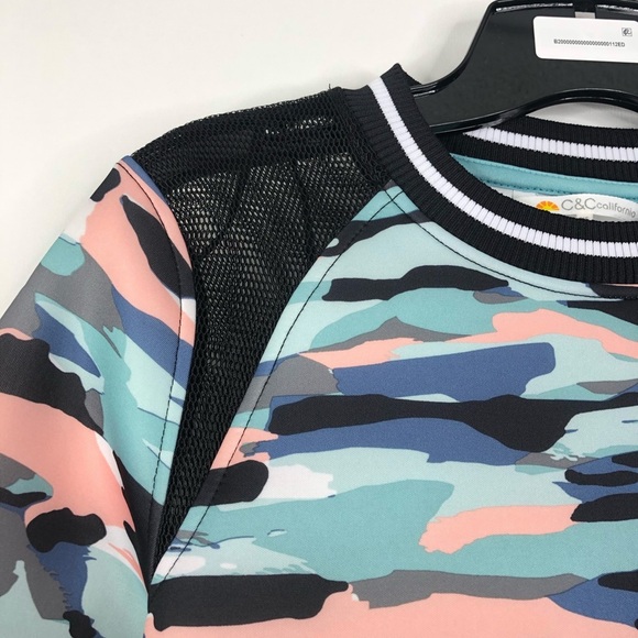 C&C California Blue Pastel Camo Scuba Pullover - Picture 5 of 9
